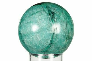 Polished Malachite & Chrysocolla Sphere - Peru #252676