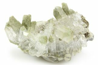 Chlorite Included Quartz Crystal Cluster - Pakistan #253174