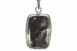 Polished Golden Seraphinite Pendant - Sterling Silver #253193