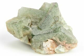 Fluorescent, Green Cubic Fluorite Crystal Cluster - Morocco #253364