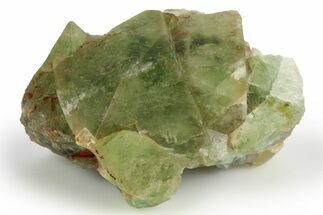Fluorescent, Green Cubic Fluorite Crystal Cluster - Morocco #253383