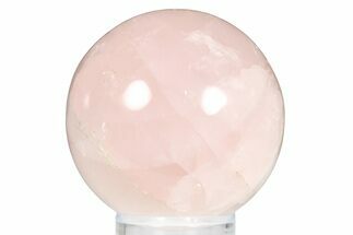 Polished Rose Quartz Sphere - Madagascar #253796