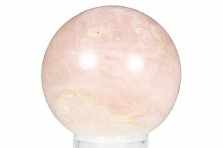 Polished Rose Quartz Sphere - Madagascar #253797