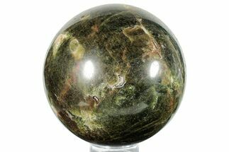 Polished Green Apatite Sphere - Madagascar #253325