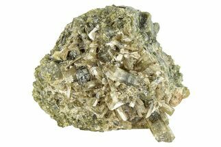 Clinozoisite and Epidote Crystal Cluster - Peru #256154