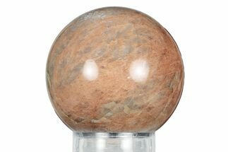 Polished Peach Moonstone Sphere - Madagascar #252041