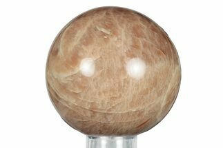 Polished Peach Moonstone Sphere - Madagascar #252051