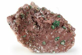 Fibrous Malachite and Selenite on Ferroan Dolomite - Morocco #256542
