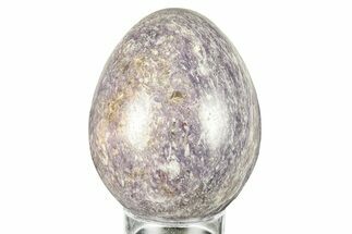 Polished Purple Lepidolite Egg - Madagascar #250881