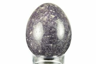 Polished Purple Lepidolite Egg - Madagascar #250887