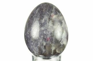 Polished Purple Lepidolite Egg - Madagascar #250892
