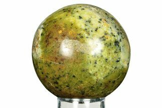 Polished Green Opal Sphere - Madagascar #257241