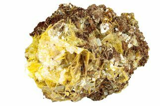 Yellow Wulfenite Crystals - Lucin, Utah #258079