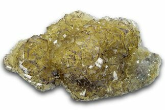 Sparkling Yellow Fluorite Cluster - Fluorescent! #258417