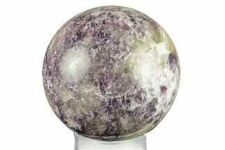 Vibrant Purple Lepidolite Sphere - Madagascar #258146