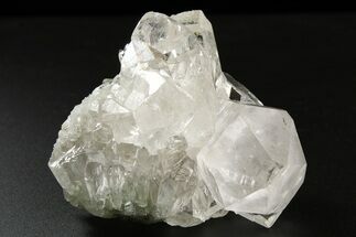 Glass-Clear Quartz Crystal Cluster - Brazil #259238