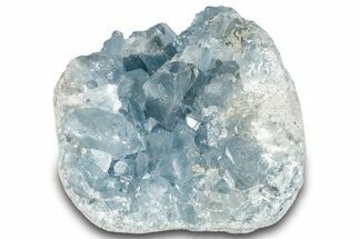 Gemmy Celestine (Celestite) Crystal Cluster - Madagascar #260380