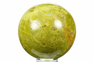Polished Green Opal Sphere - Madagascar #257247