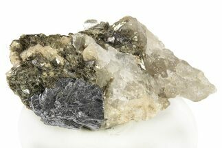 Gleaming Molybdenite in Quartz - La Corne, Canada #260839