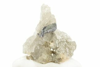 Gleaming Molybdenite in Quartz - La Corne, Canada #260843