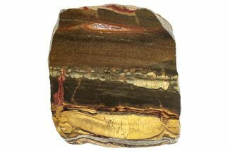 Polished Packsaddle Tiger Eye Slab - Western Australia #260864