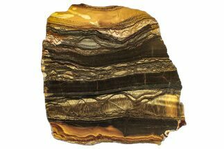 Polished Packsaddle Tiger Eye Slab - Western Australia #260886