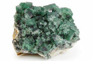 Fluorescent Green Fluorite Cluster - Diana Maria Mine, England #261750