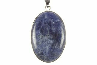 Polished Sodalite Pendant (Necklace) - Sterling Silver #262132
