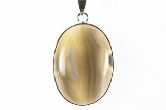 Botswana Agate Pendant (Necklace) - Sterling Silver #262136
