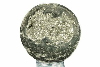 Polished Pyrite Sphere - Peru #264453