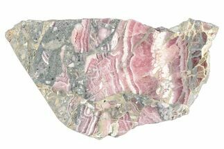 Polished Banded Rhodochrosite Slab - Argentina #264709