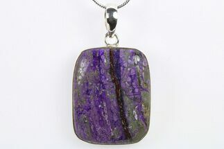 Polished Sugilite Pendant (Necklace) - Sterling Silver #265076