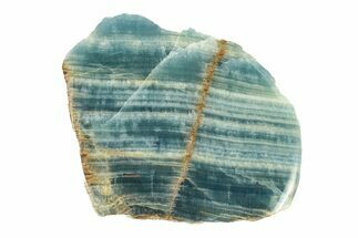 Polished Blue Calcite Slab - Argentina #264380