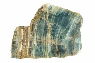 Polished Blue Calcite Slab - Argentina #264382