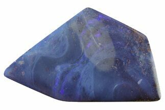 Vivid Blue Boulder Opal Cabochon - Queensland, Australia #269076