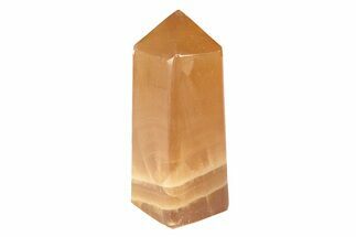 Polished Banded Honey Calcite Obelisk - Pakistan #266921