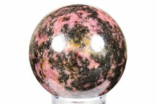 Polished Rhodonite Sphere - Madagascar #261471
