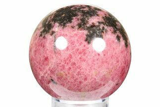 Pink Polished Rhodonite Sphere - Madagascar #261476