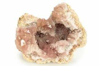 Sparkly Pink Amethyst Geode Section - Argentina #271282