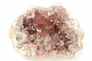 Sparkly Pink Amethyst Geode Section - Argentina #271334