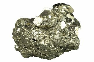 Gleaming Pyrite Crystal Cluster - Peru #271575