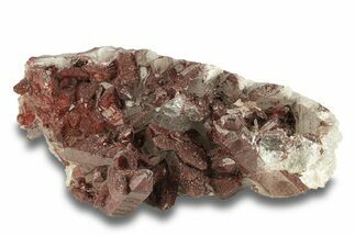 Natural, Red Quartz Crystal Cluster - Morocco #271789