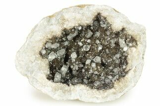 Keokuk Geode Half with Calcite Crystals - Missouri #274290