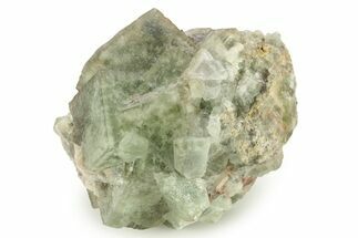 Fluorescent, Green Cubic Fluorite Crystal Cluster - Morocco #274583
