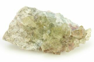Fluorescent, Green Cubic Fluorite Crystal Cluster - Morocco #274567