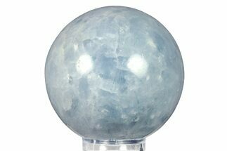 Polished Blue Calcite Sphere - Madagascar #277158