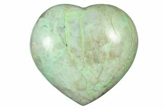 Polished Garnierite Heart - Madagascar #277980