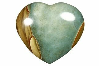 Wide, Polychrome Jasper Heart - Madagascar #277942