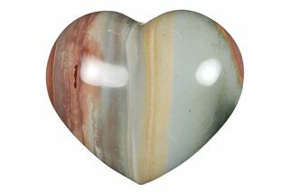Wide, Polychrome Jasper Heart - Madagascar #277993