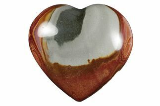 Wide, Polychrome Jasper Heart - Madagascar #277994